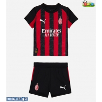 AC Milan Hjemmedraktsett Barn 2025-26 Kortermet (+ Korte bukser)